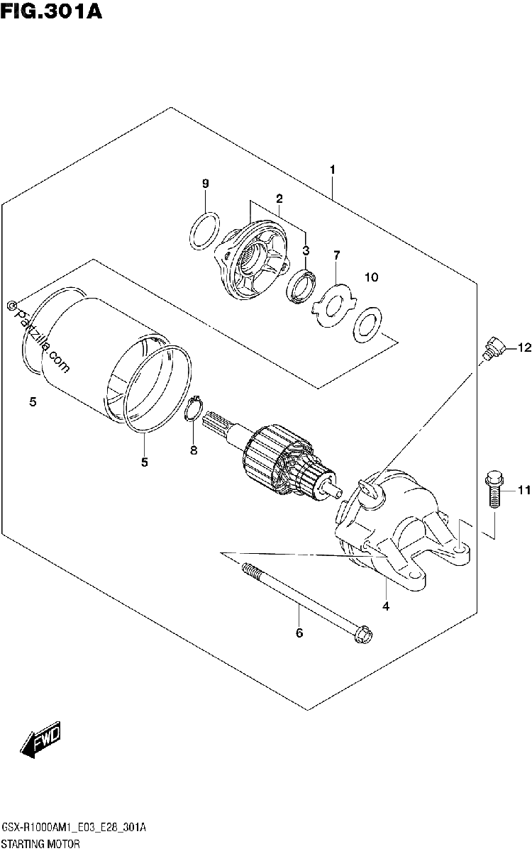 Diagrama de STARTING MOTOR