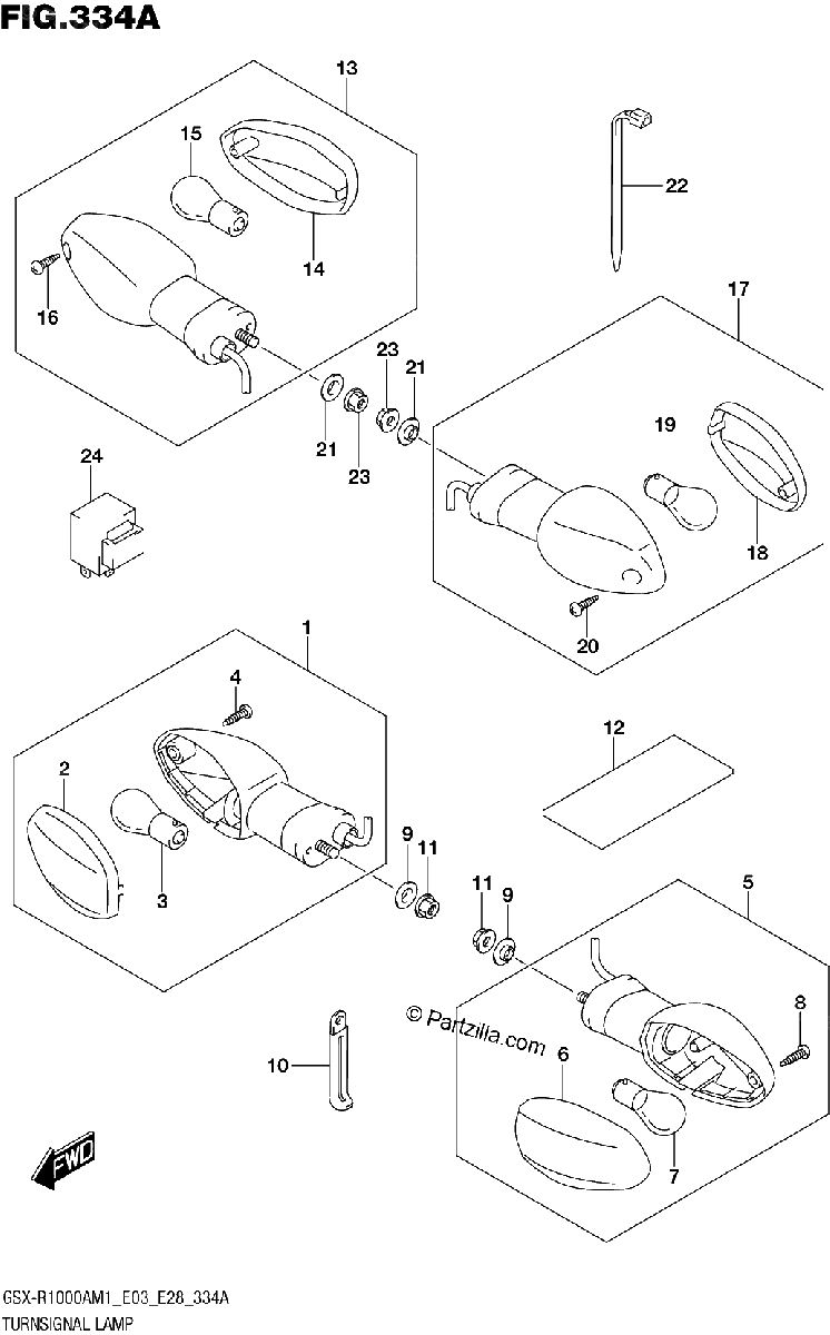 Diagrama de TURNSIGNAL LAMP