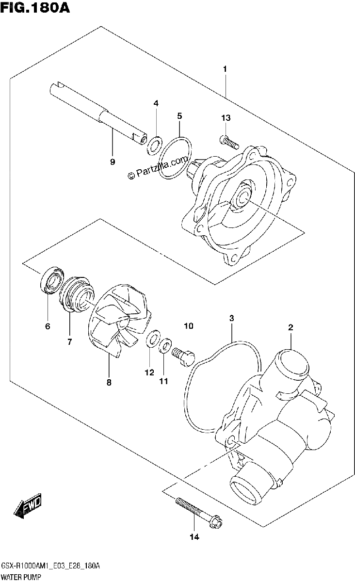 Diagrama de WATER PUMP
