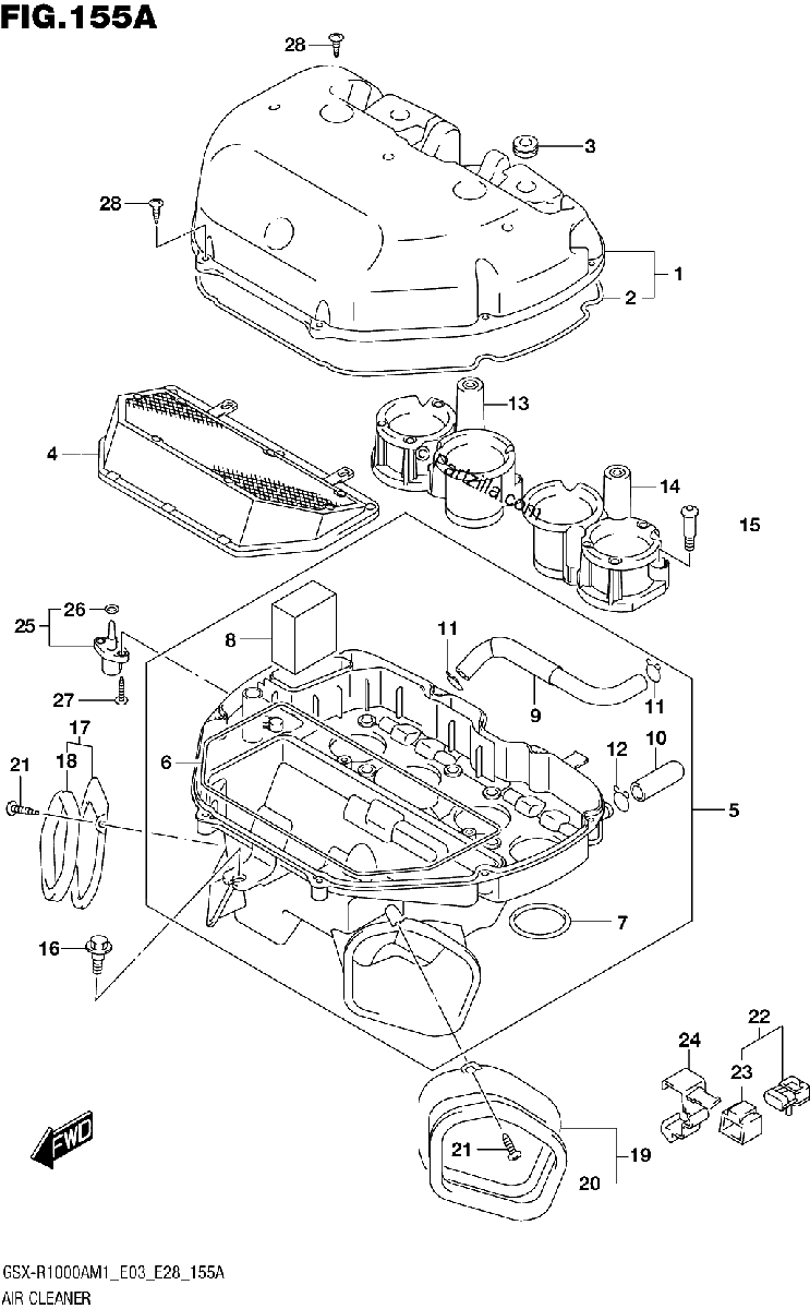 Diagrama de AIR CLEANER