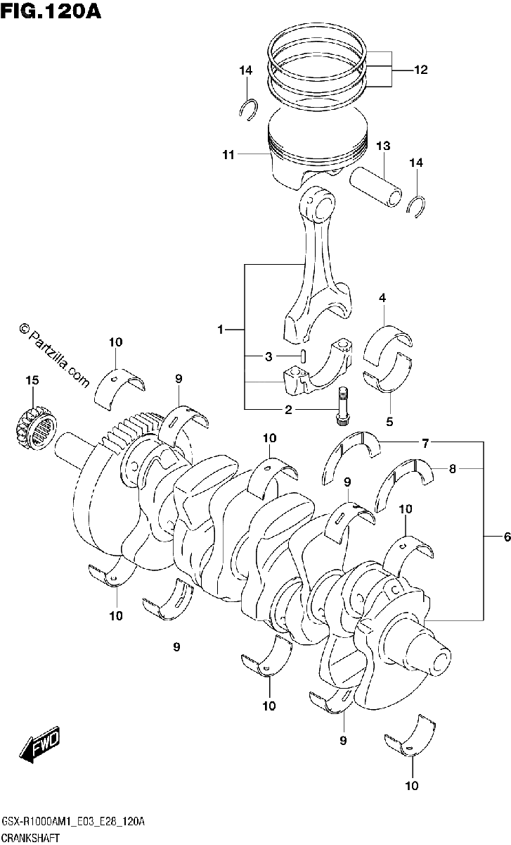 Diagrama de CRANKSHAFT