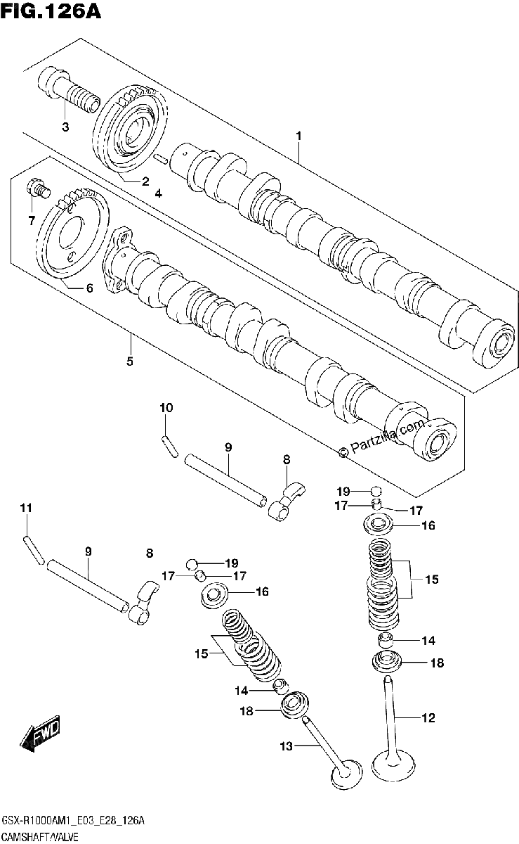 Diagrama de CAMSHAFT VALVE