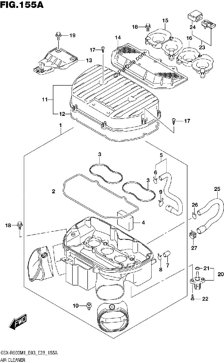 Diagrama de AIR CLEANER