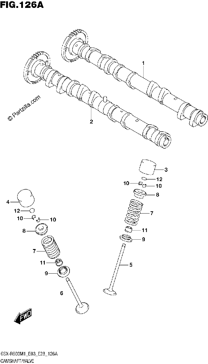 Diagrama de CAMSHAFT VALVE