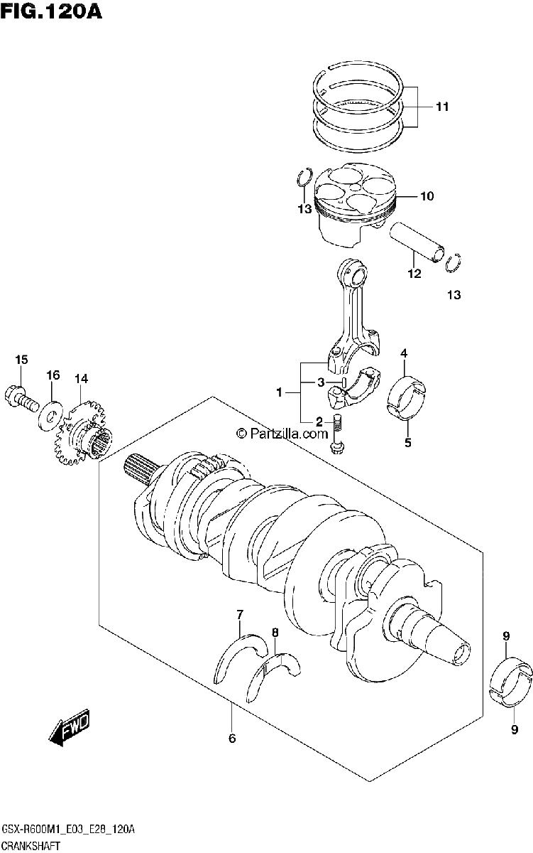Diagrama de CRANKSHAFT