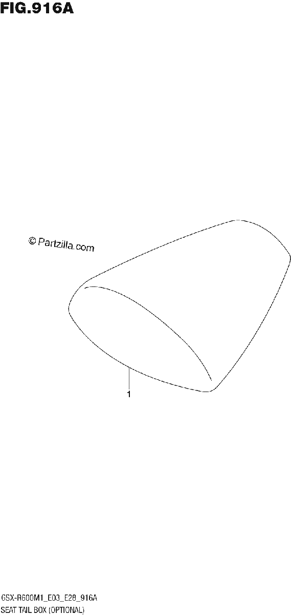 Diagrama de SEAT TAIL BOX OPTIONAL