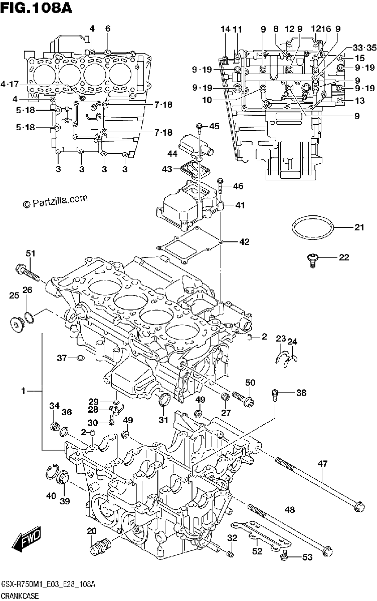 Diagrama de CRANKCASE