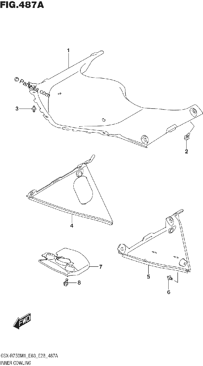 Diagrama de INNER COWLING