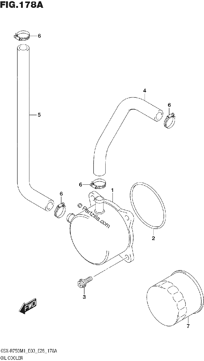 Diagrama de OIL COOLER