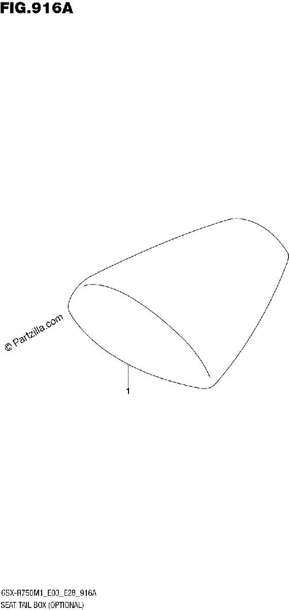 Diagrama de SEAT TAIL BOX OPTIONAL