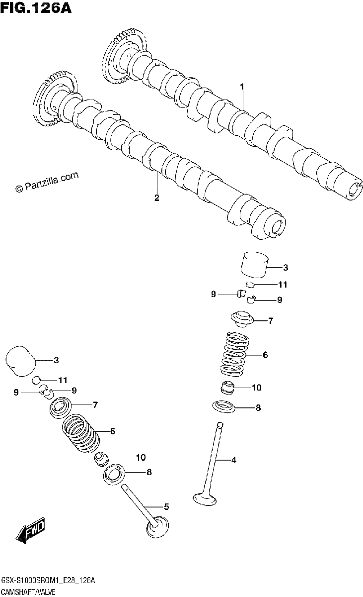 Diagrama de CAMSHAFT VALVE