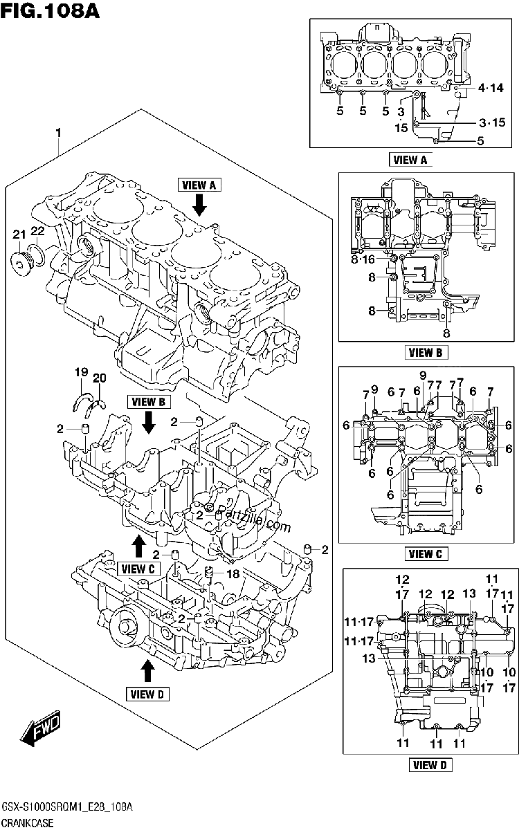 Diagrama de CRANKCASE