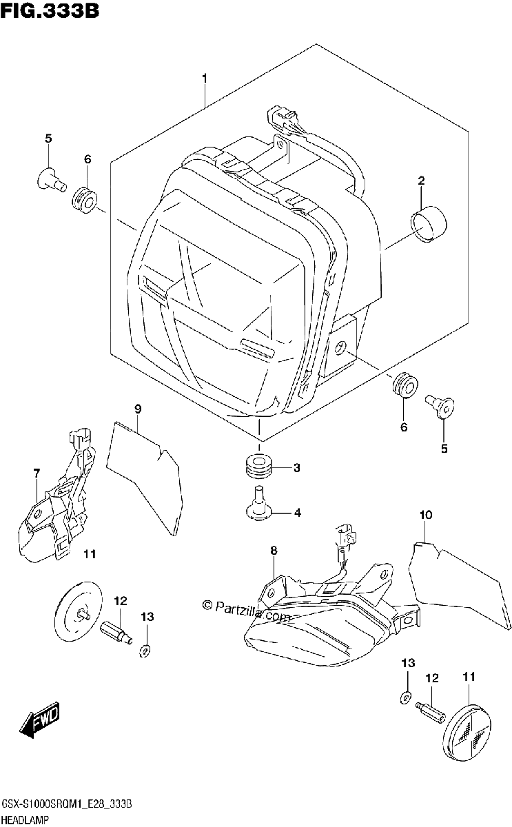 Diagrama de HEADLAMP