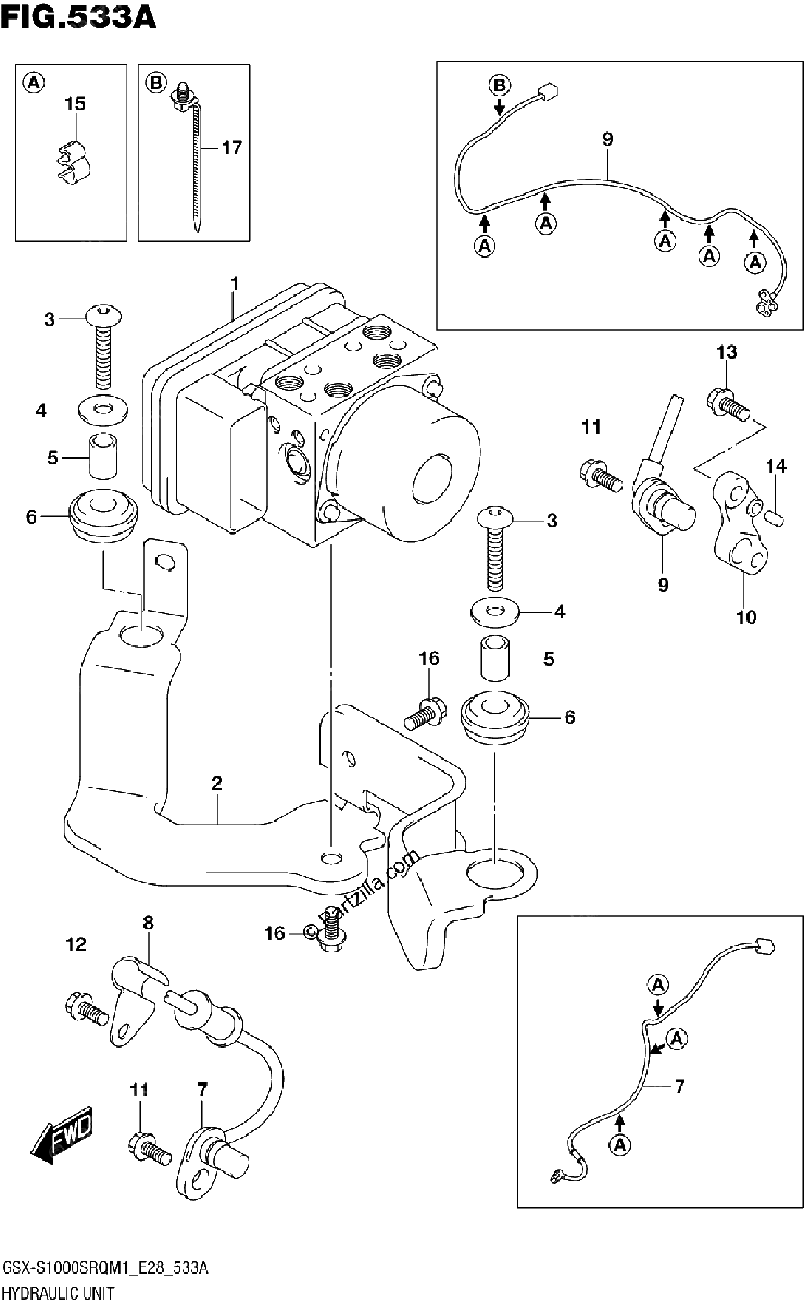 Diagrama de HYDRAULIC UNIT