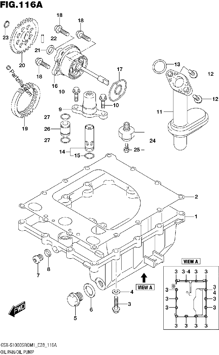 Diagrama de OIL PAN OIL PUMP