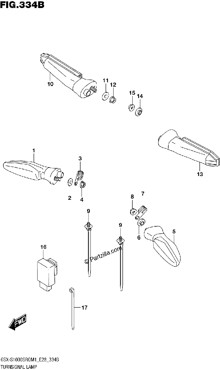 Diagrama de TURNSIGNAL LAMP