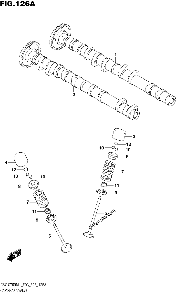 Diagrama de CAMSHAFT VALVE