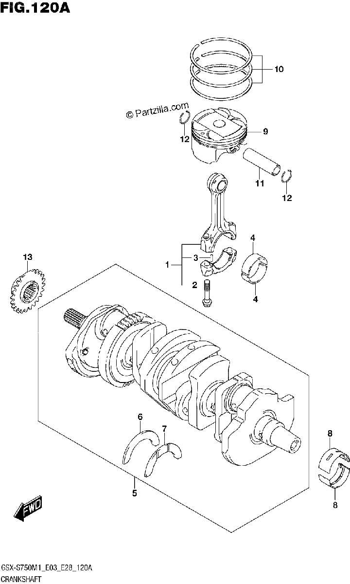 Diagrama de CRANKSHAFT