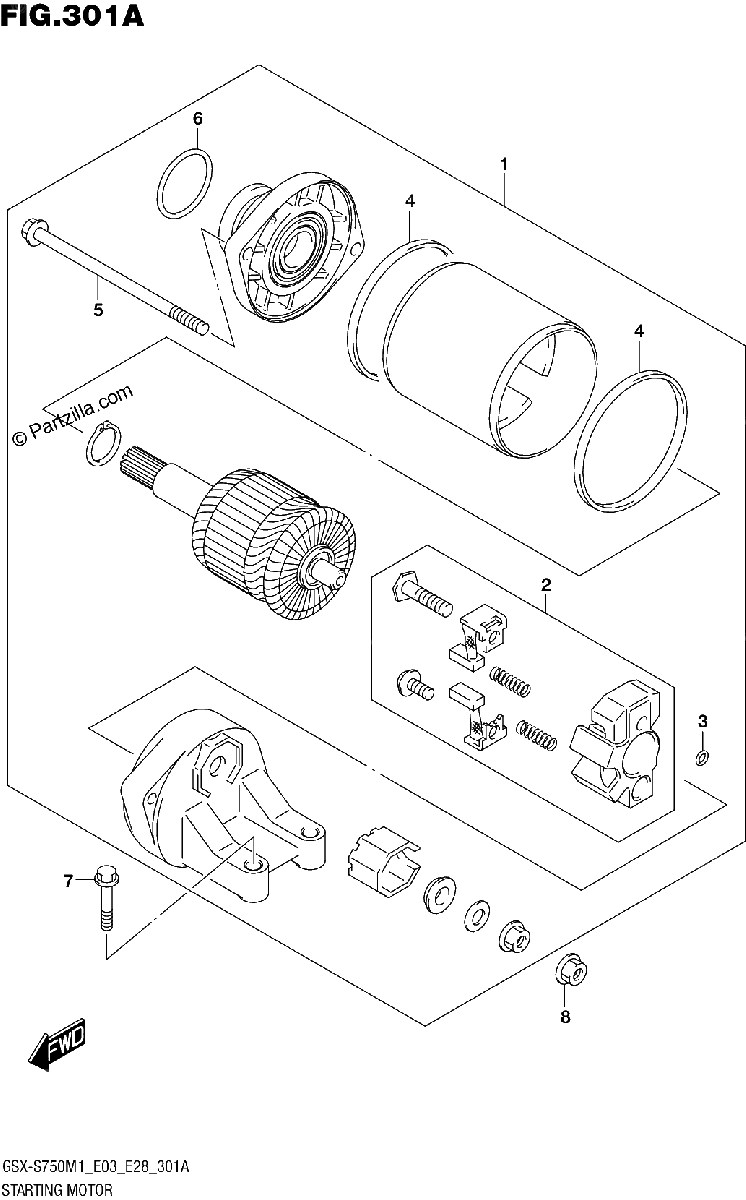 Diagrama de STARTING MOTOR