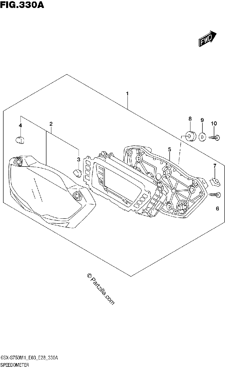 Diagrama de SPEEDOMETER E28