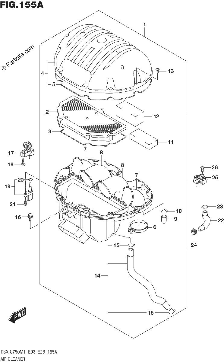 Diagrama de AIR CLEANER