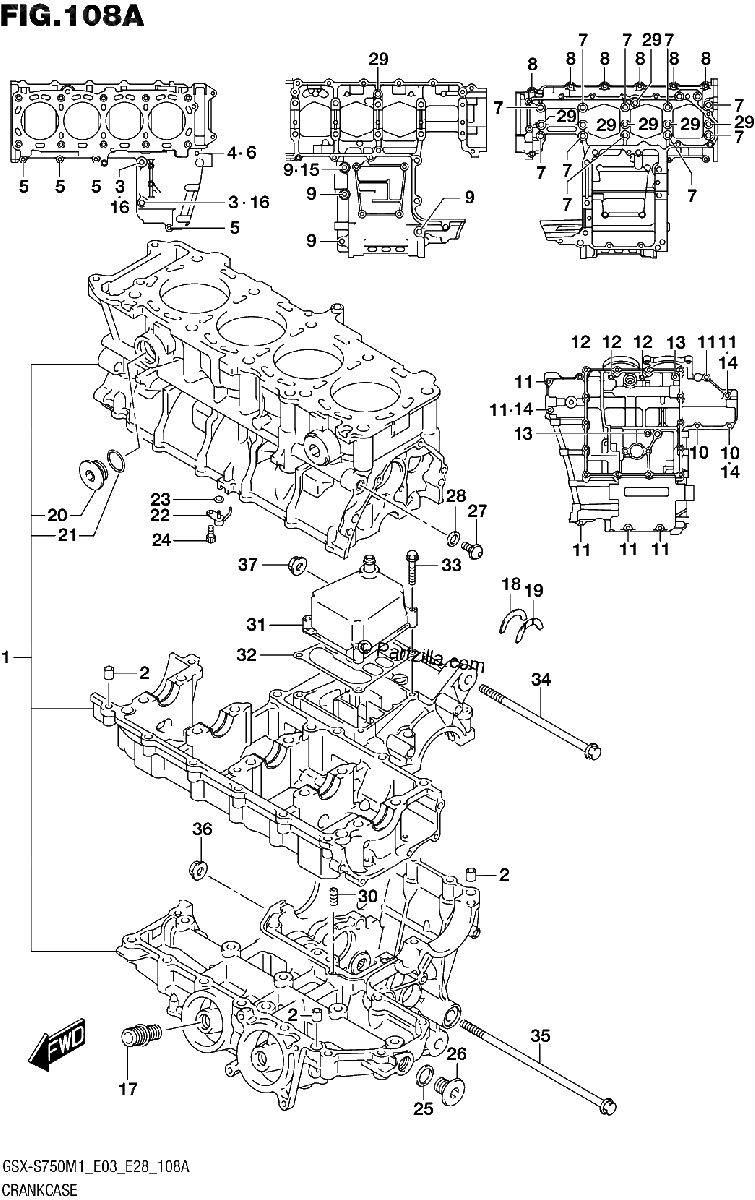 Diagrama de CRANKCASE