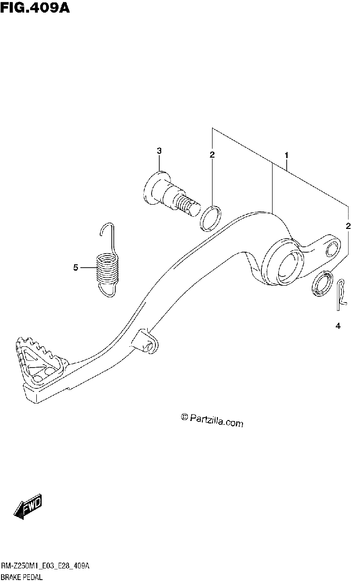 Diagrama de BRAKE PEDAL