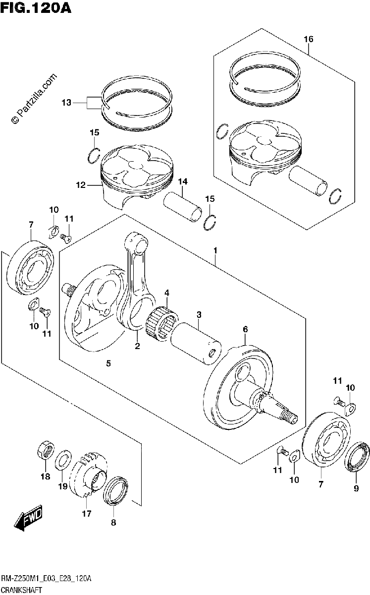 Diagrama de CRANKSHAFT