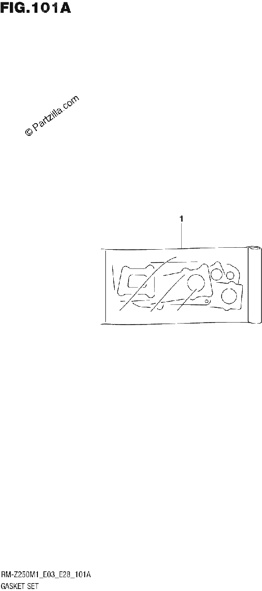 Diagrama de GASKET SET