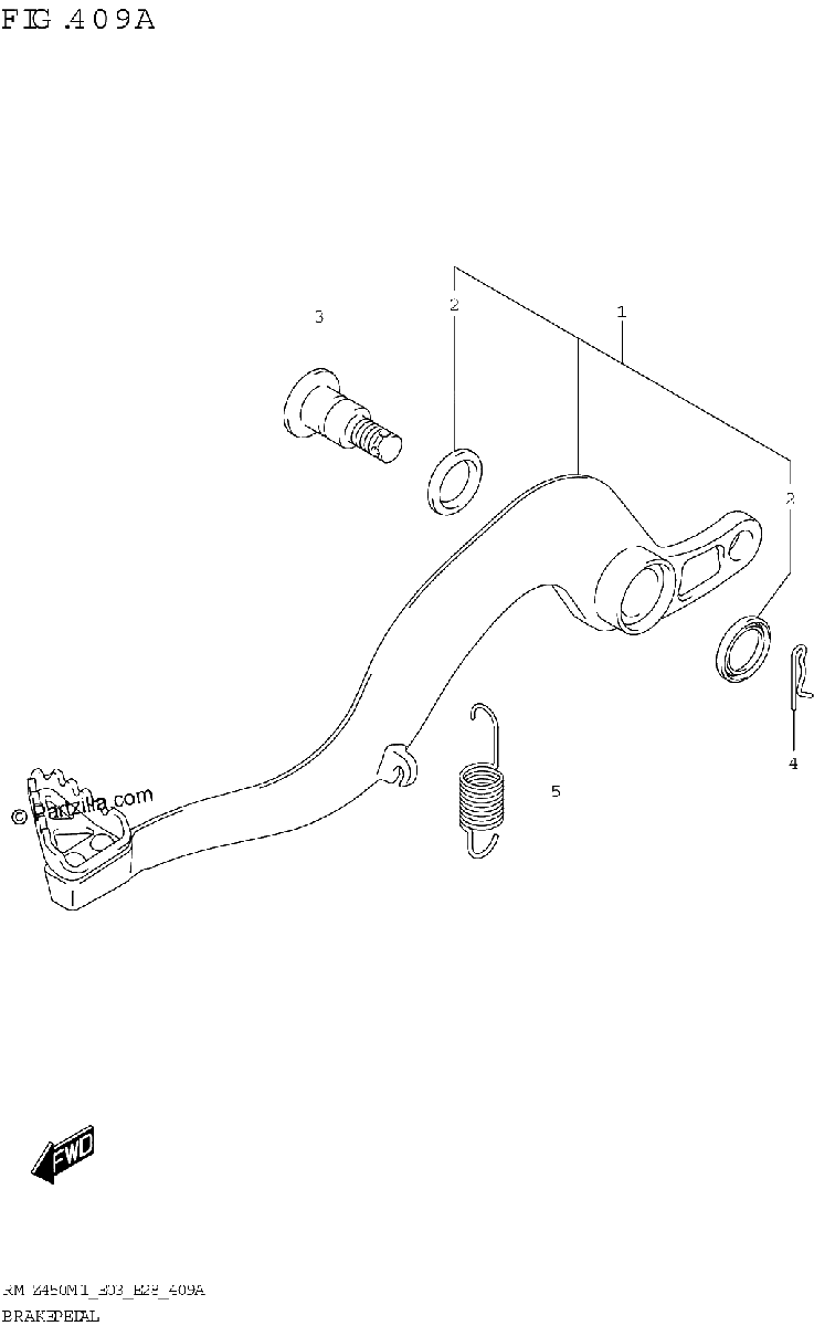 Diagrama de BRAKE PEDAL