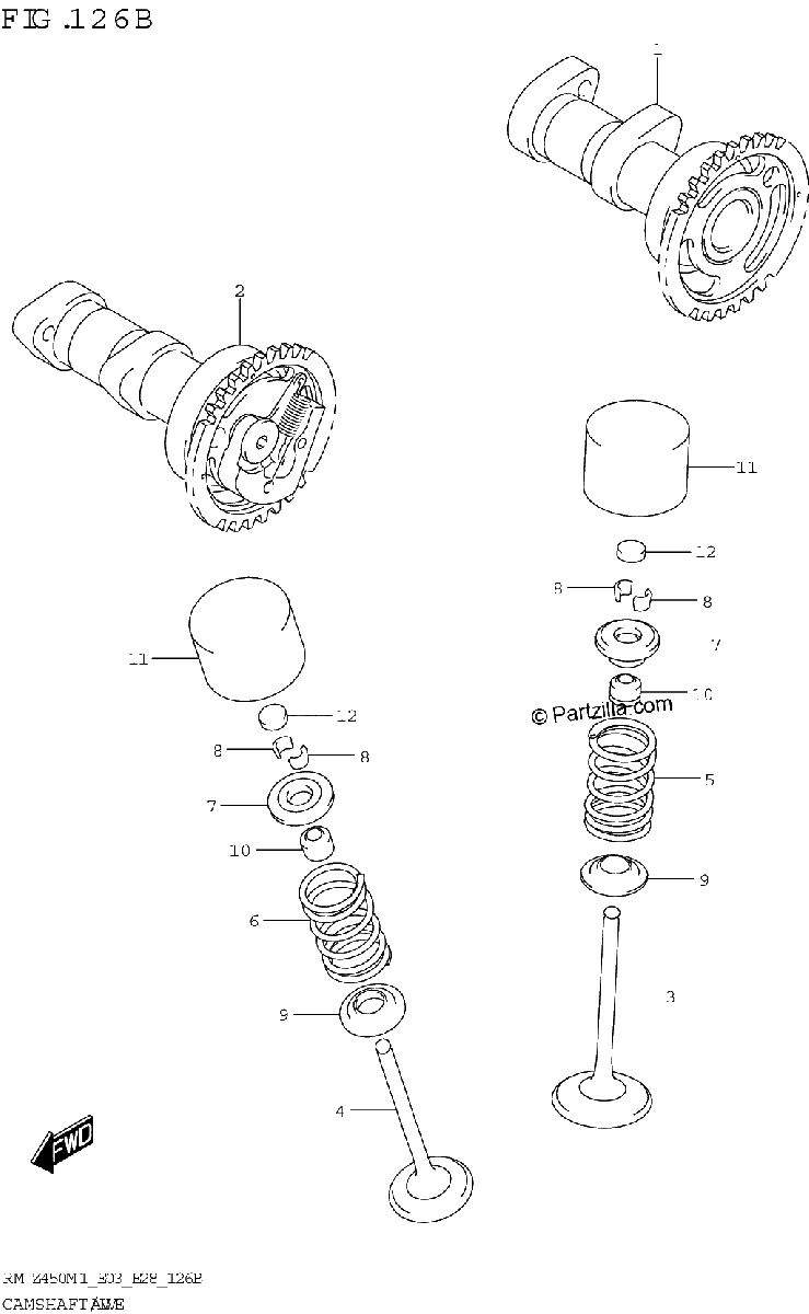 Diagrama de CAMSHAFT VALVE