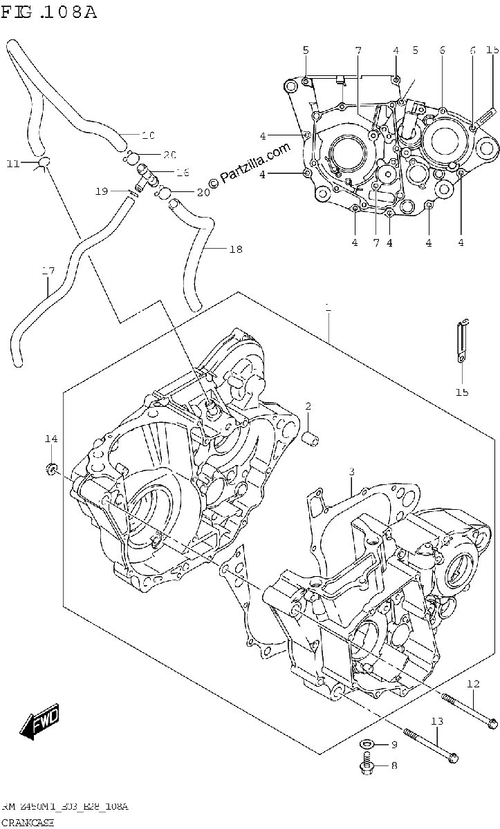 Diagrama de CRANKCASE