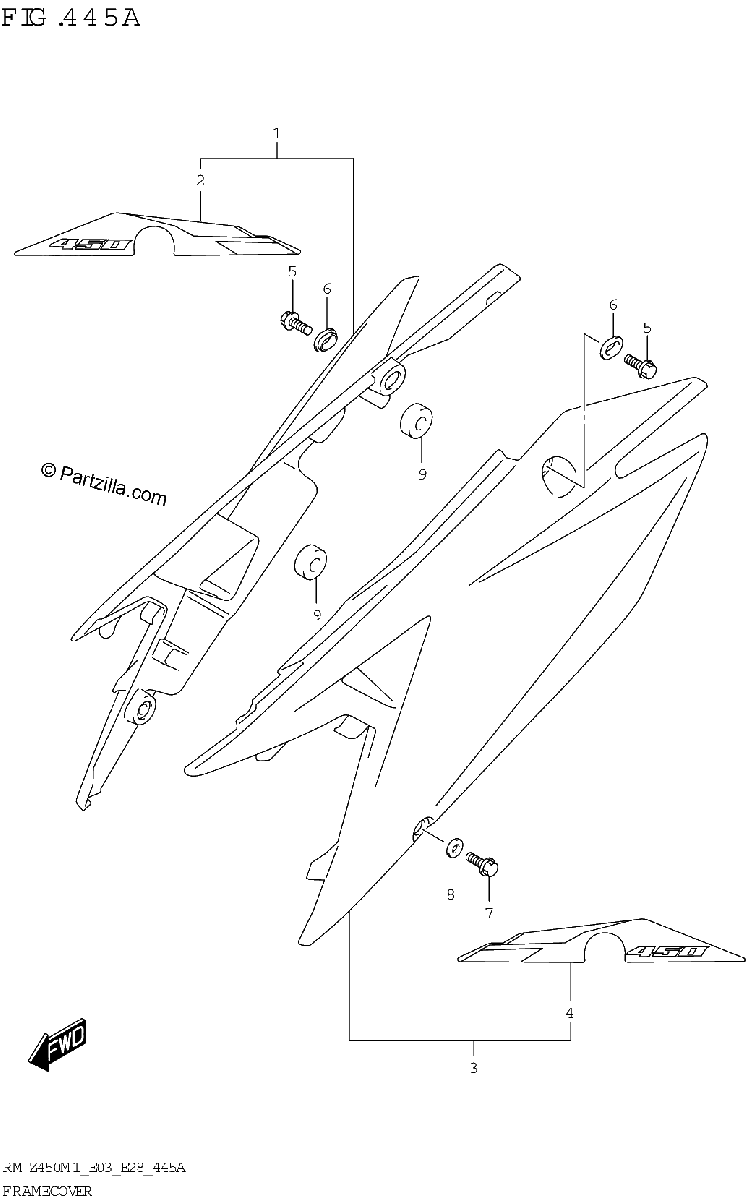 Diagrama de FRAME COVER