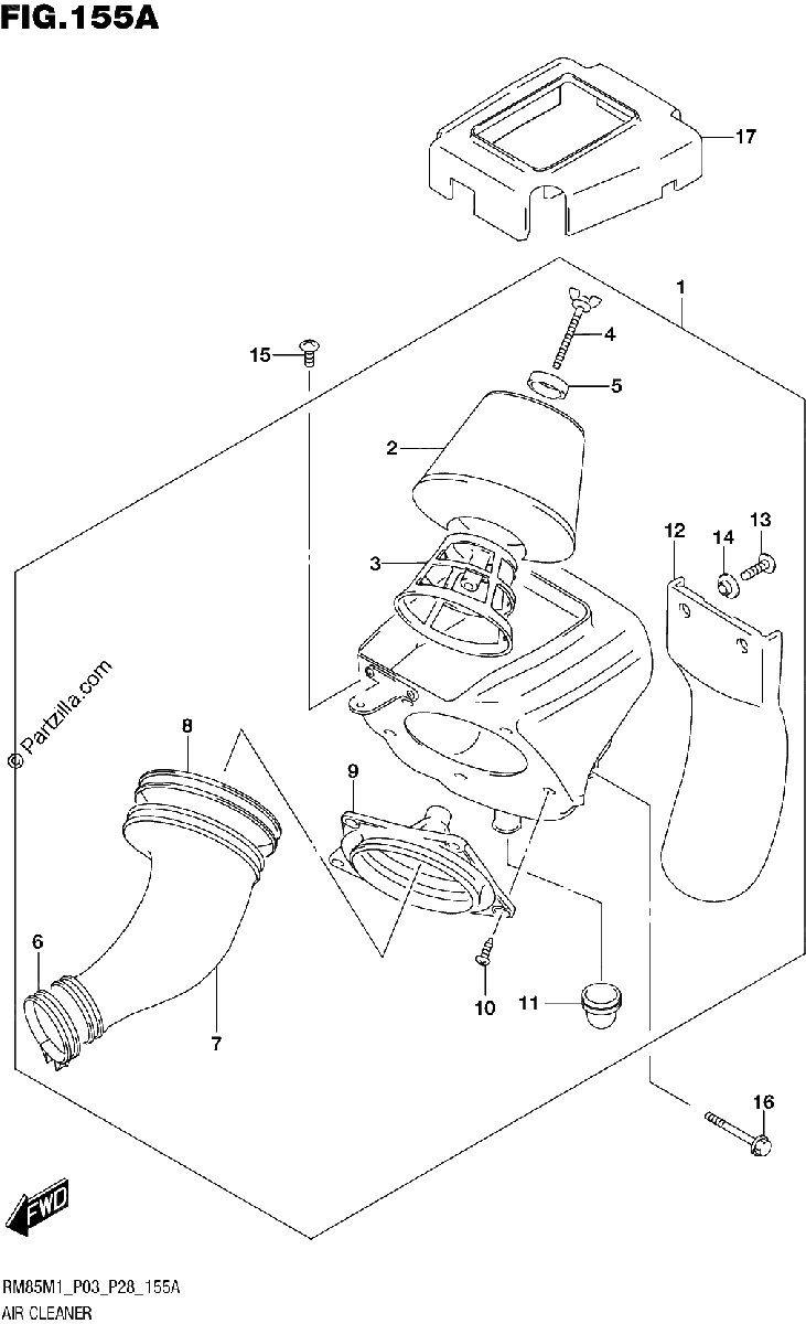 Diagrama de AIR CLEANER