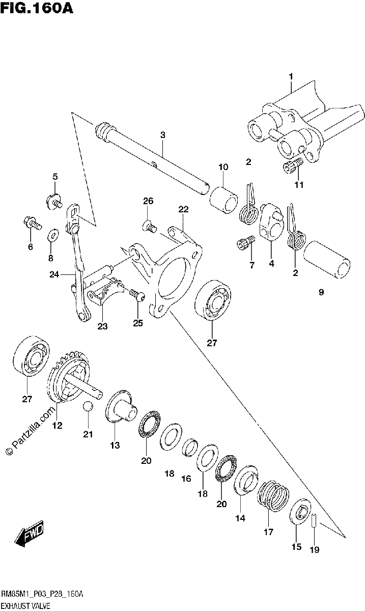 Diagrama de EXHAUST VALVE