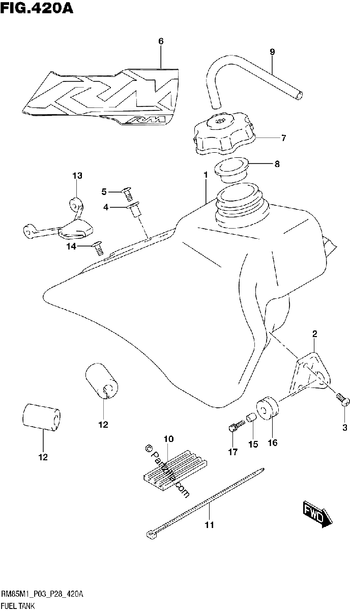 Diagrama de FUEL TANK