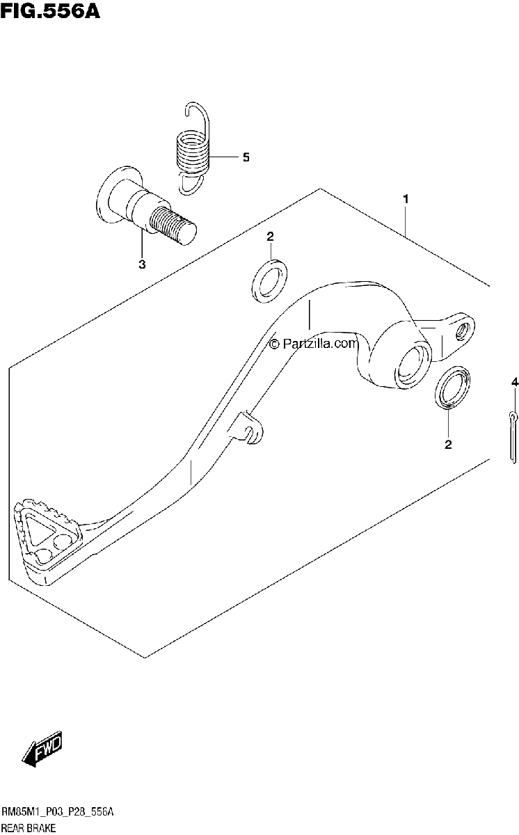 Diagrama de REAR BRAKE