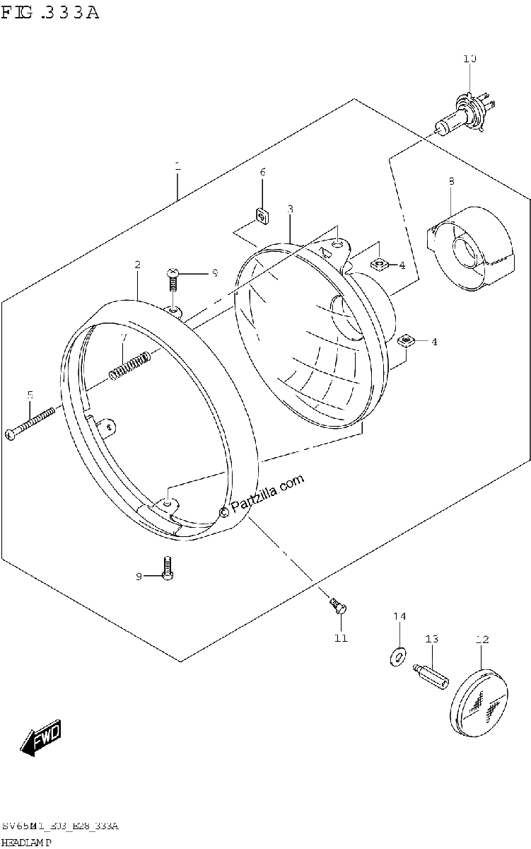 Diagrama de HEADLAMP