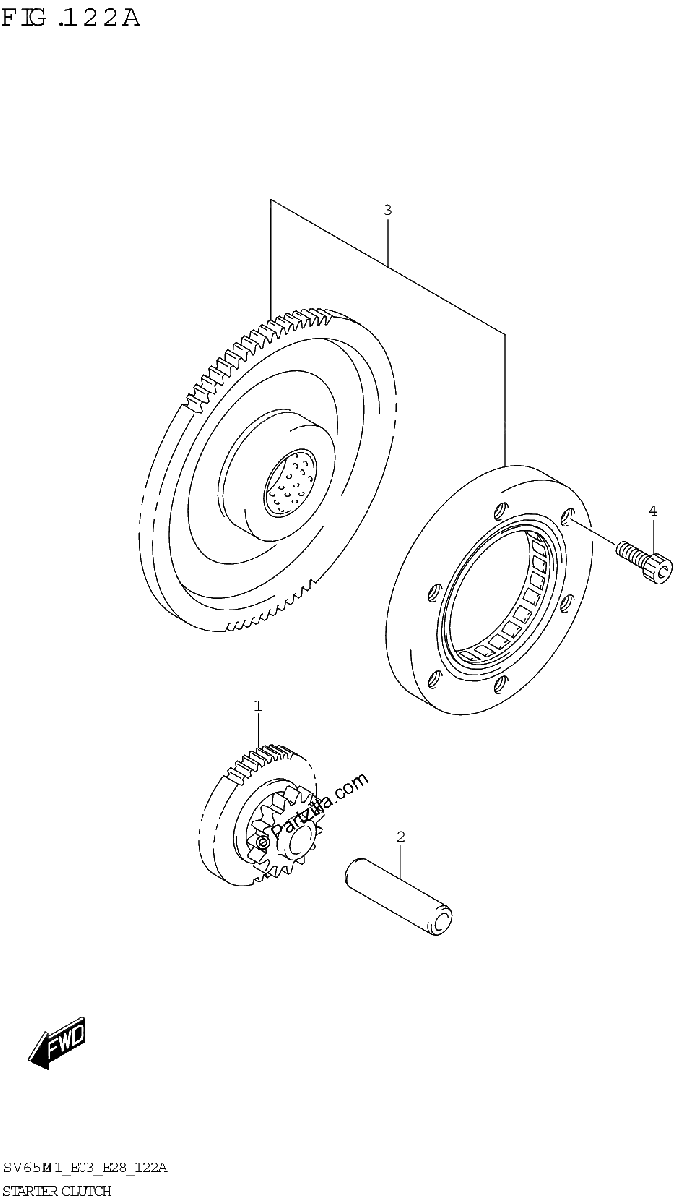 Diagrama de STARTER CLUTCH