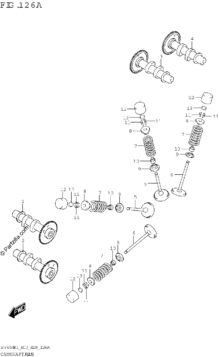 Diagrama de CAMSHAFT VALVE