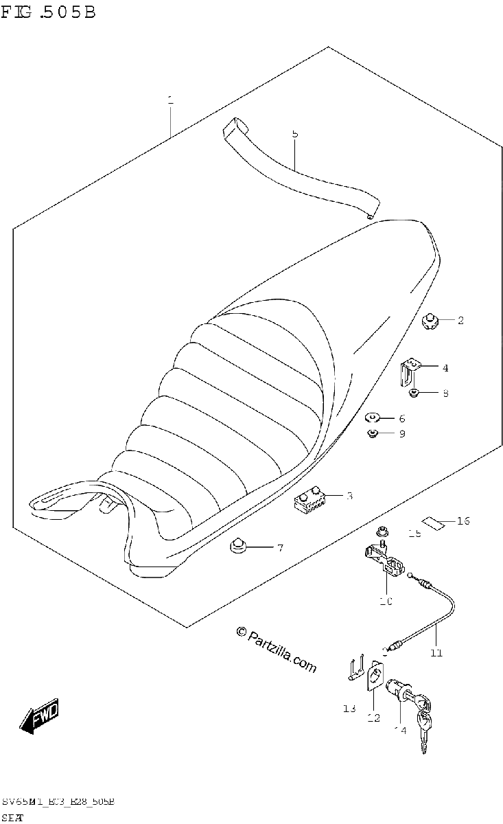 Diagrama de SEAT SV650XA