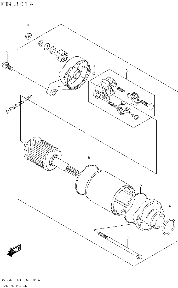 Diagrama de STARTING MOTOR