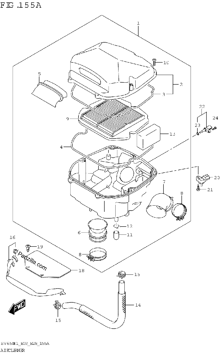 Diagrama de AIR CLEANER