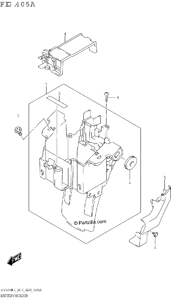 Diagrama de BATTERY HOLDER