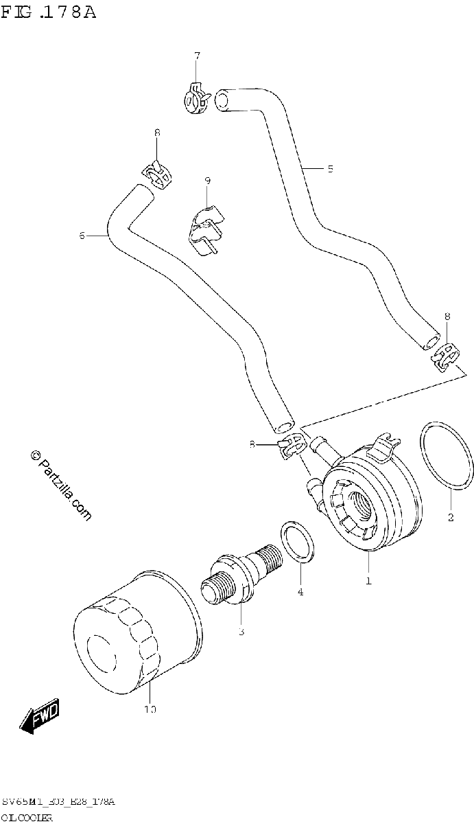 Diagrama de OIL COOLER