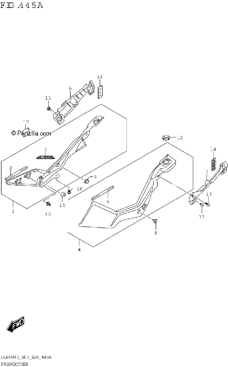 Diagrama de FRAME COVER