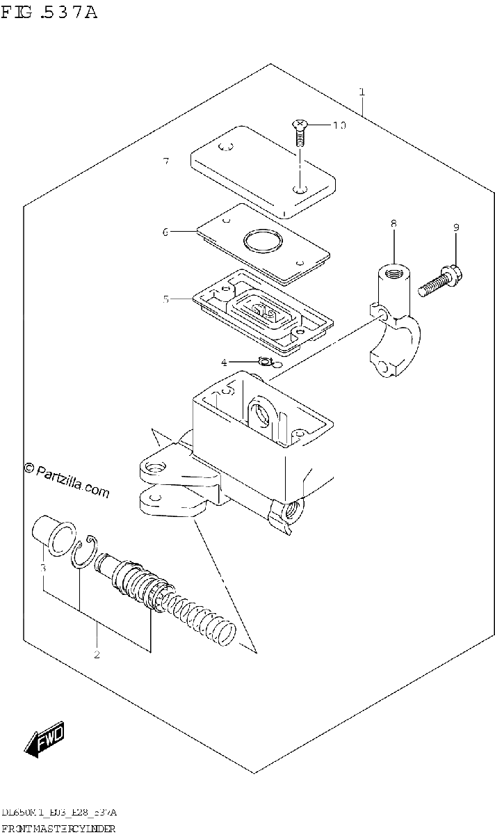 Diagrama de FRONT MASTER CYLINDER