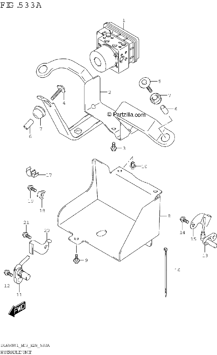 Diagrama de HYDRAULIC UNIT