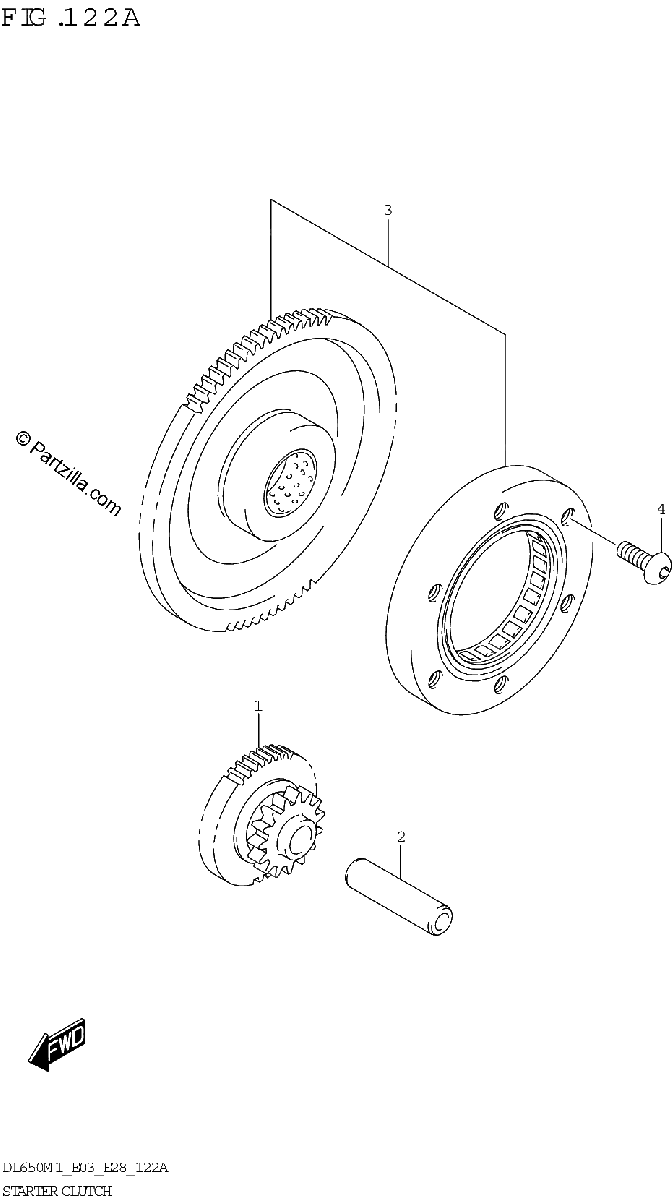 Diagrama de STARTER CLUTCH