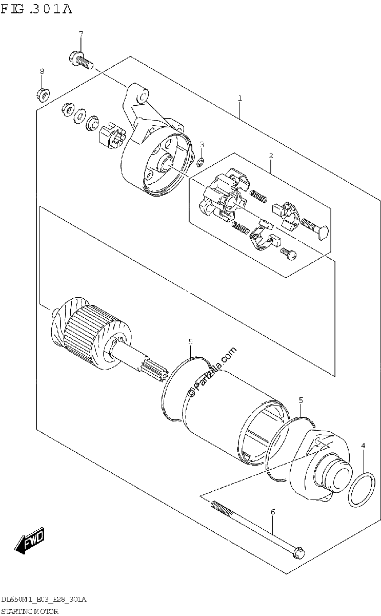 Diagrama de STARTING MOTOR